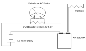 Example 4-20mA thermistor transmitter wiring diagram