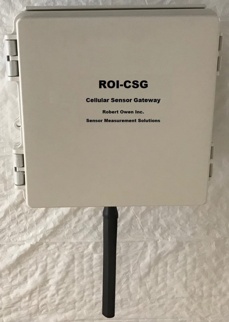 The ROI-CSG cellular sensor gateway, adds Modbus RS485 to MQTT data connection, via a ready to install and wire enclosure. Monitor 4-20mA sensor transmitters with the optional ROI-XMB, and connect it's data to the internet with the ROI-CSG.