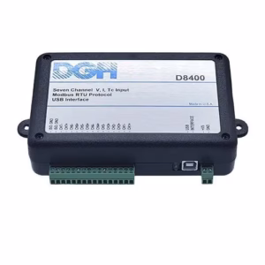 Simple accurate Modbus USB Universal Sensor Monitoring is available with the D8400. The base D8400 is ready to read up to 7 sensors and sensor transducers.